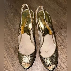 Michael Kors Gold Heels